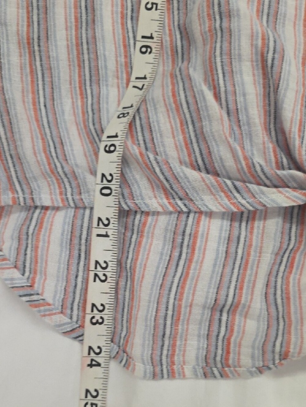 BeachLunchLounge Linen Blend Striped Tie Front Sleeveless Top S NWT - Picture 8 of 10